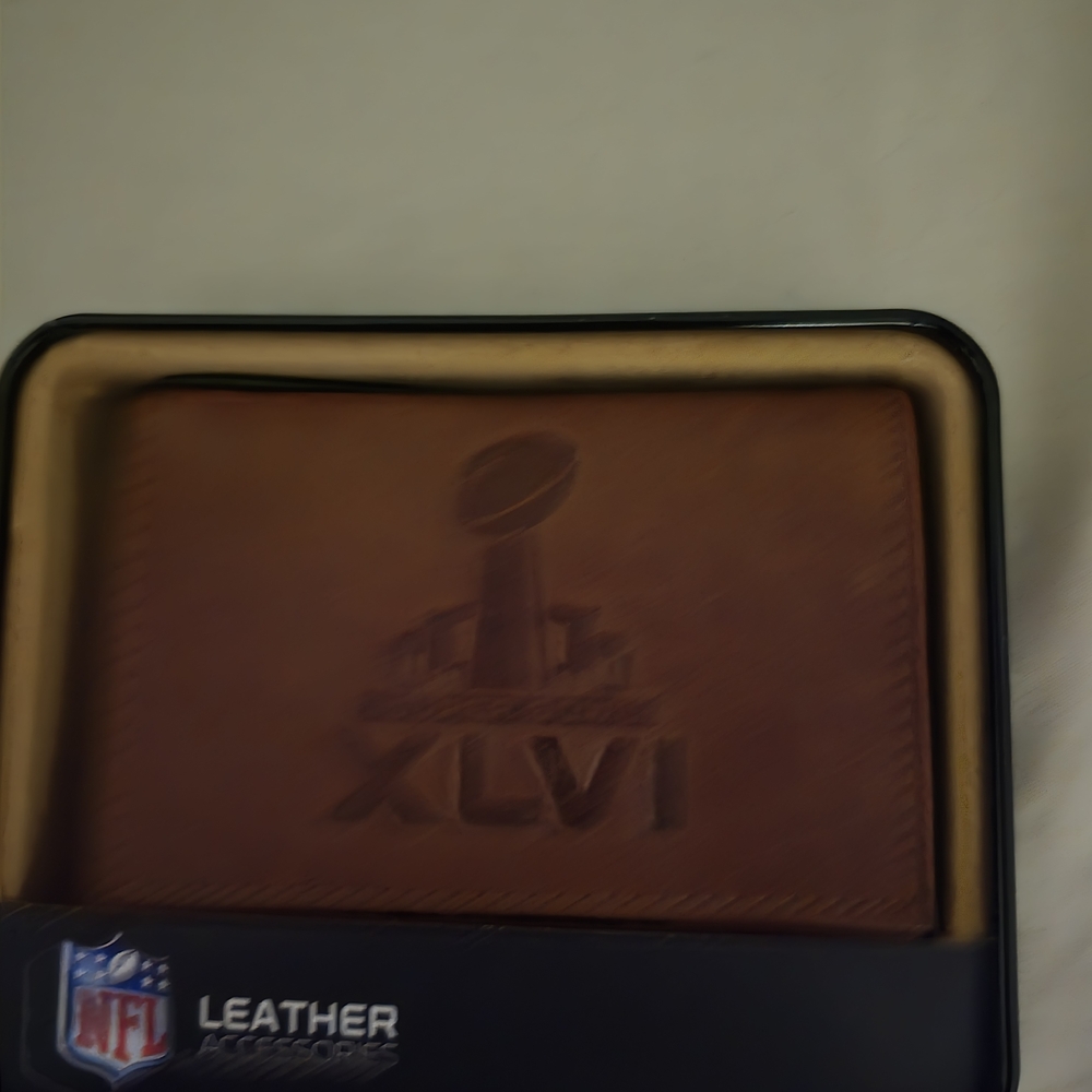 Black NFL Leather Accessories Box